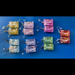 Sweet Bag necklace and earring set